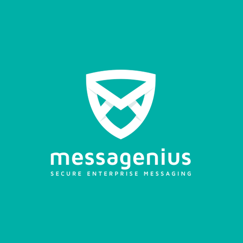 Email logo with the title 'messagenius'