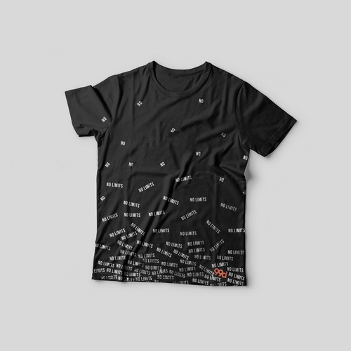 Creative t-shirt with the title 'Design has no borders — 99designs contest'