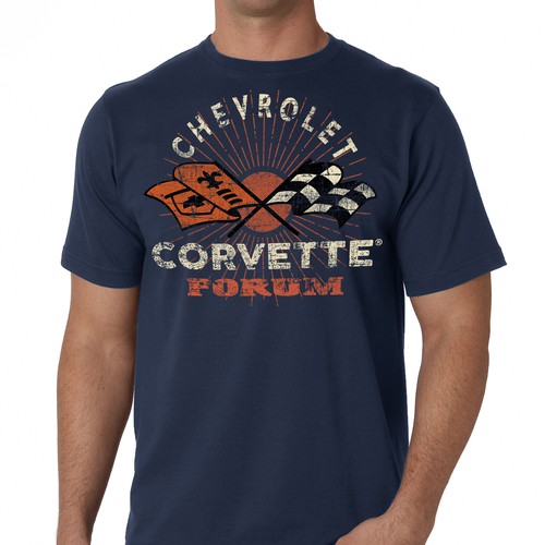 Racing t-shirt with the title 'CORVETTE'