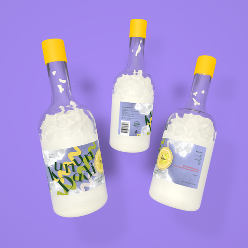Beverage label with the title 'Kunun Dadi Beverage Label'