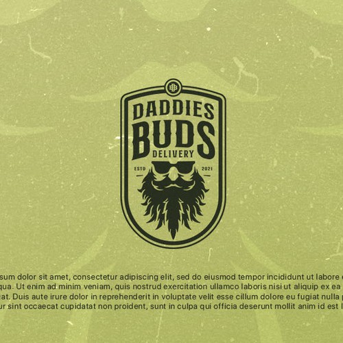 Hemp logo with the title 'Daddies Buds'