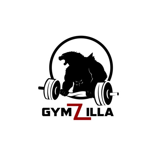 Godzilla logo with the title 'Gymzilla'