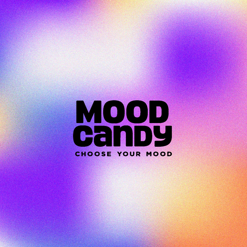 Aura logo with the title 'Logo concept for mood candy'