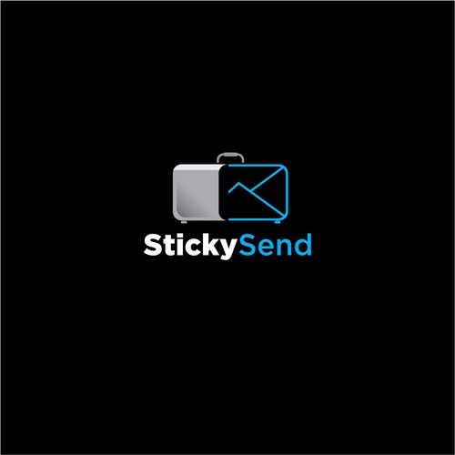 Email logo with the title 'stickysend logo'