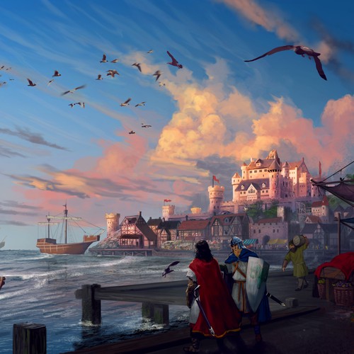 Castle design with the title 'Lorine City'