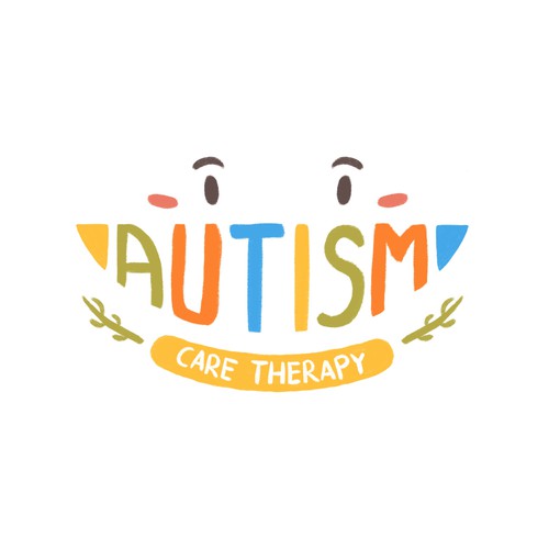 Autism design with the title 'Autism Care Therapy - Logo Concept'
