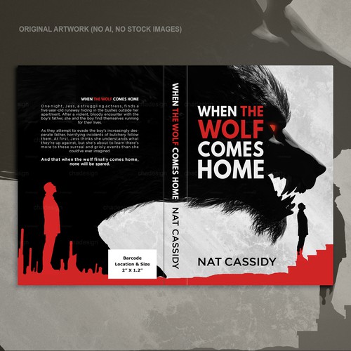 Book cover with the title 'When the Wolf comes Home'