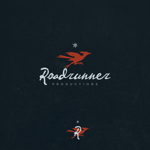 Design with the title 'Roadrunner Productions'