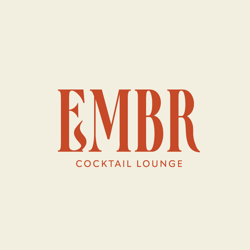 Lounge design with the title 'Logo Design - EMBR'