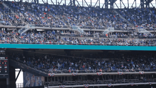 Animated design with the title 'NY Mets LED Board Animation '