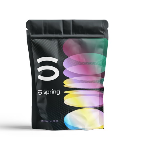 Technology packaging with the title 'Tech expo grab-bag swag design concept'