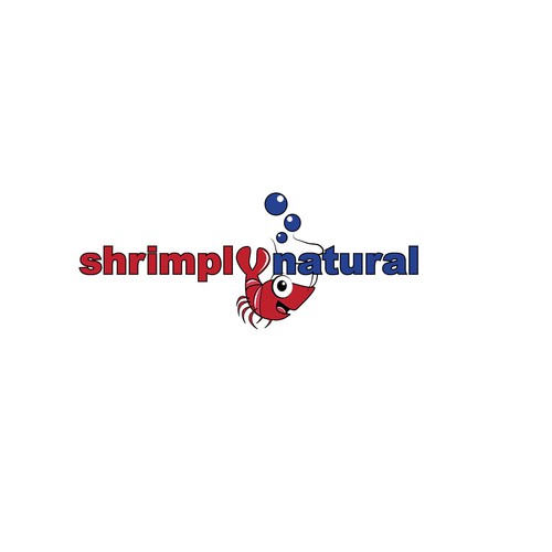 Shrimp logo with the title 'Sisters Shrimp Farm Logo for exciting new organic aquaculture.'