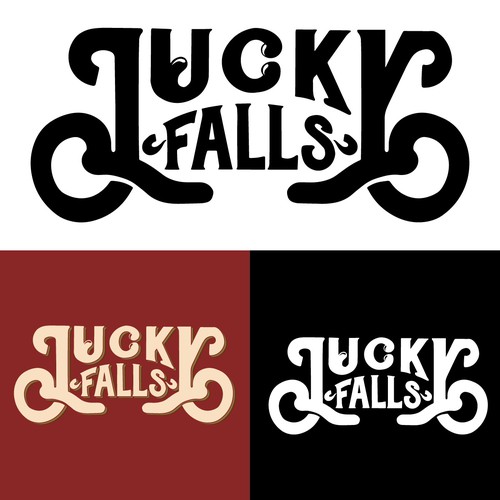 Merchandise logo with the title 'Lucky fall '