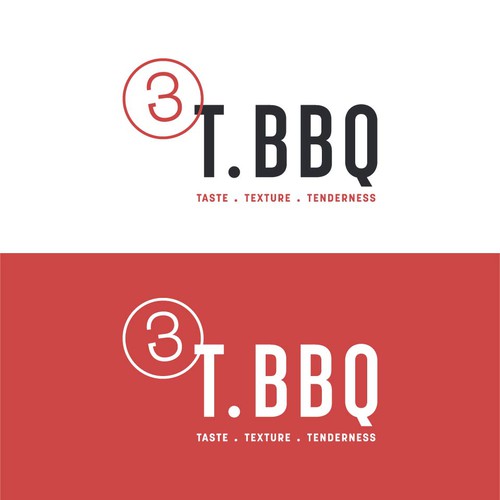 BBQ brand with the title '3 T BBQ Logo - Contest'