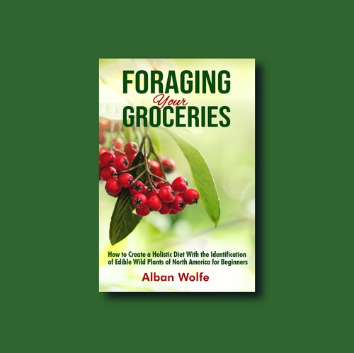 Diet book cover with the title 'Book cover design'