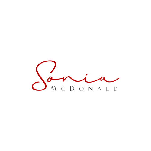 Chic logo with the title 'Sonia McDonald personal logo for motivator and coaching'