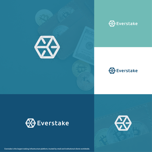 Infrastructure design with the title 'Minimalist logo for Everstake'