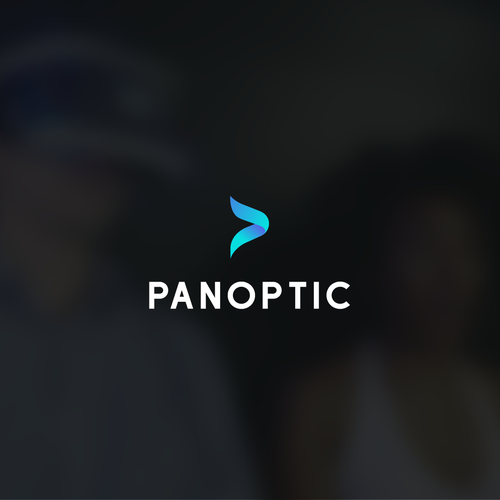 Play button logo with the title 'Panoptic logo'