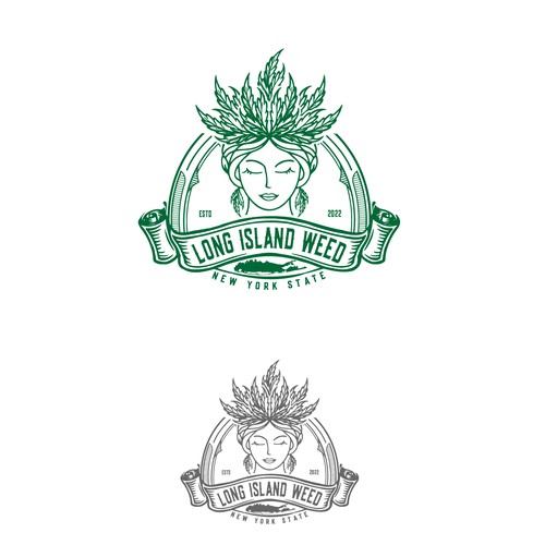 Tobacco logo with the title 'Long Island Weed Cannabis Tobacco logo'