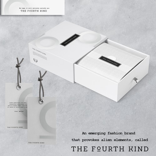 Tag design with the title 'The Fourth Kind'