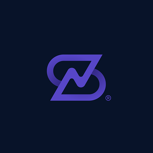 Monogram logo with the title 'shafix nova logo concept'