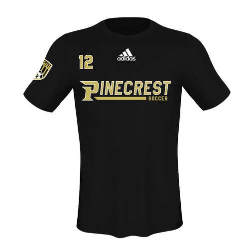 University design with the title 'PINECREST Soccer TShirt'