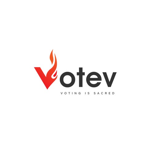 带有“Votev”标题的投票标志