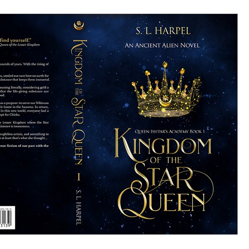 Kingdom design with the title 'Book cover design'