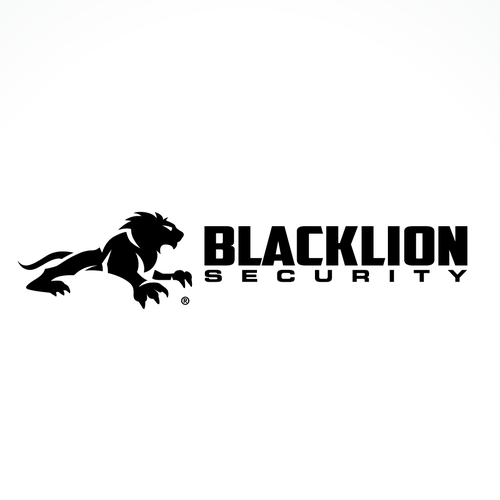 Lion logo with the title 'BLACK LION SECURITY needs a new logo'