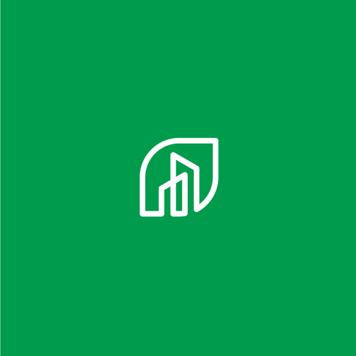 Climate design with the title 'Nature-inspired logo for decarbonization SaaS company: Power-D.City'
