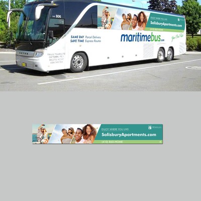 Bus wrap / ad design