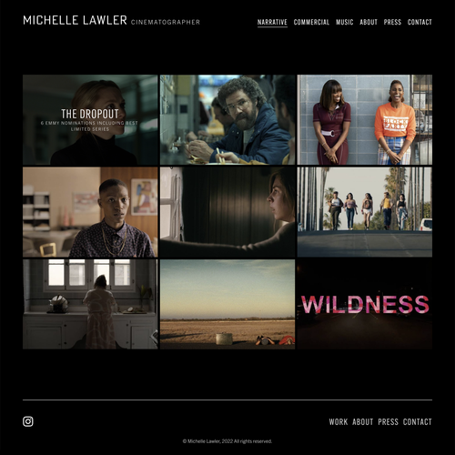TV design with the title 'Michelle Lawler'