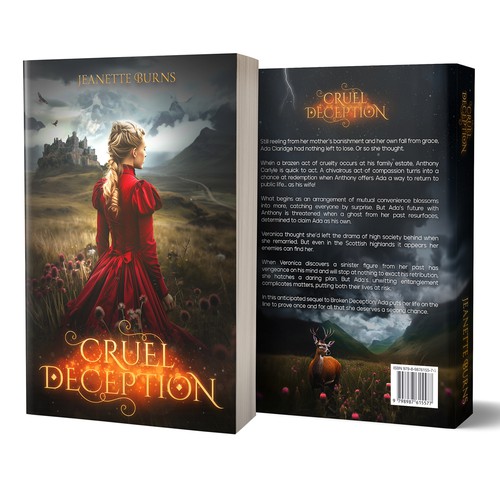 Romance book cover with the title 'Book cover design'