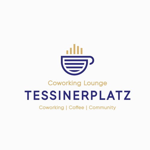 Co-working space design with the title 'Logo for a Coworking Lounge'