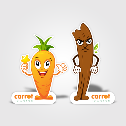 Carrot design with the title 'Carrot and Stick'