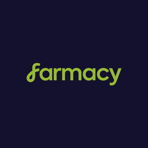 Capsule pharmacy logo with the title 'https://99designs.com/logo-design/contests/farmacy-rebranding-logo-needed-1360876/entries'