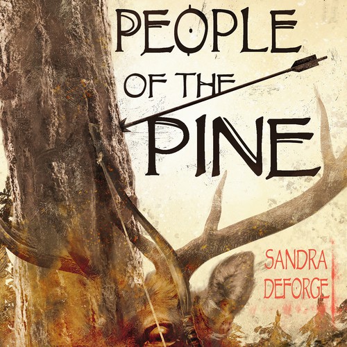 Young adult book cover with the title 'People of the PINE - cover art'