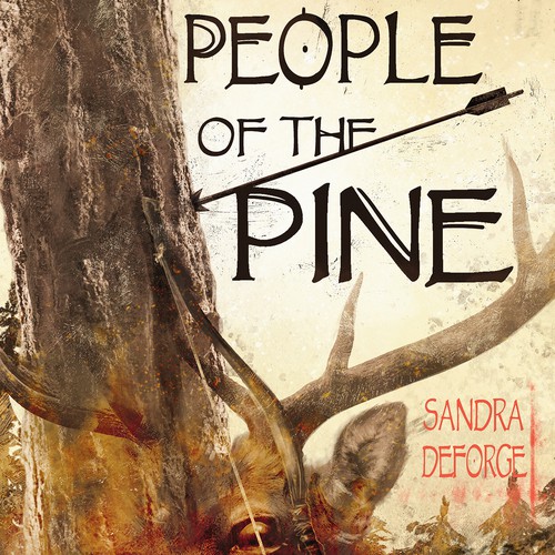 American Indian design with the title 'People of the PINE - cover art'