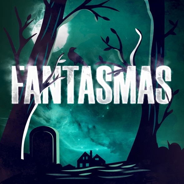 Podcast cover artwork with the title 'Fantasmas'