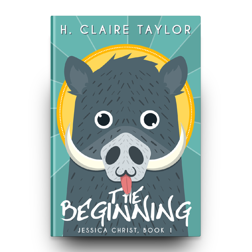 Funny book cover with the title 'The Beginning Book Cover'