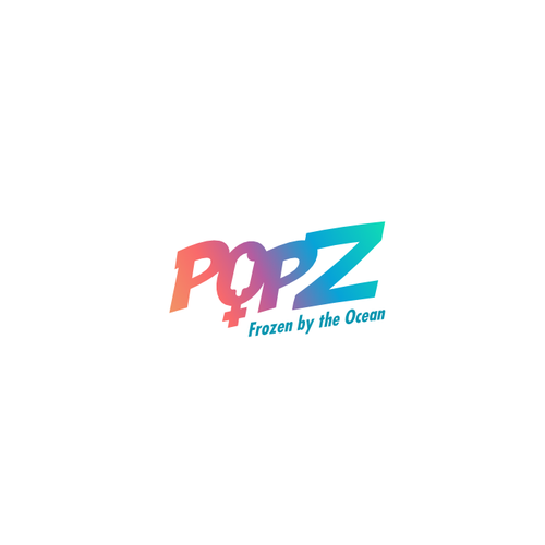 Rainbow logo with the title 'Logo for PopZ'