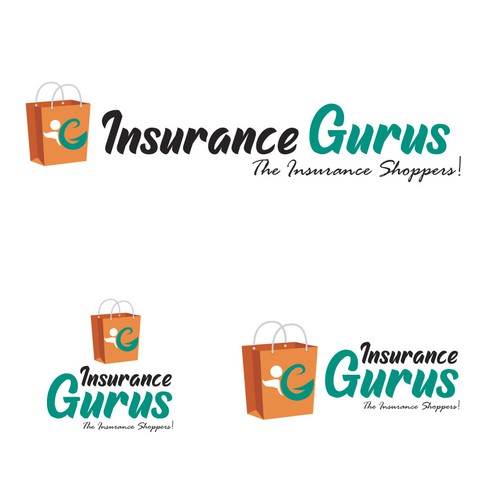 Shopping bag logo with the title 'Insurance Guru'
