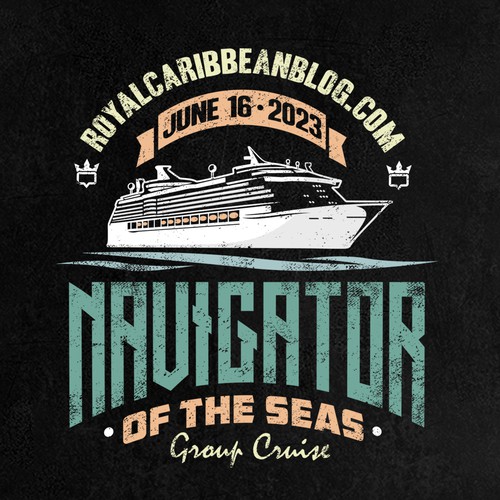 Travel agency design with the title 'Navigator of the Seas Group Cruise'