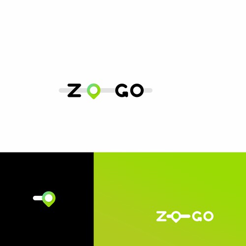 Slider design with the title 'Online travel service logo'