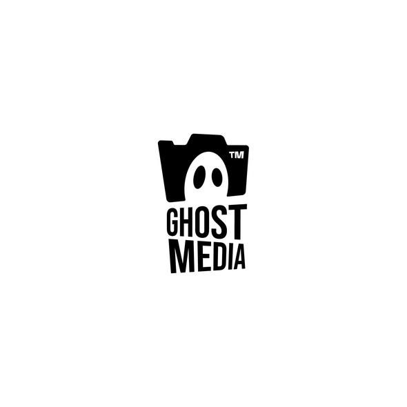 Creative logo with the title 'Ghost media'