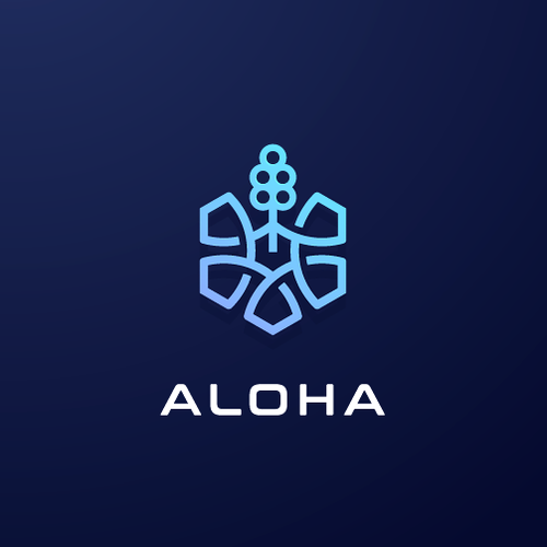 Hibiscus logo with the title 'Medical Tech Company Logo'