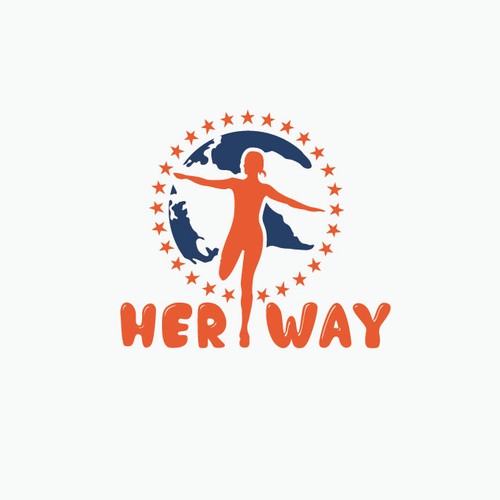 Texture logo with the title 'Herway logo design'