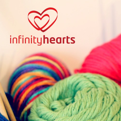 Knitting design with the title 'logo for a hobby manufacturer'