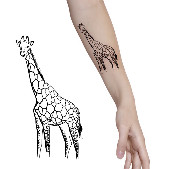 Pet design with the title 'giraffe tattoo'