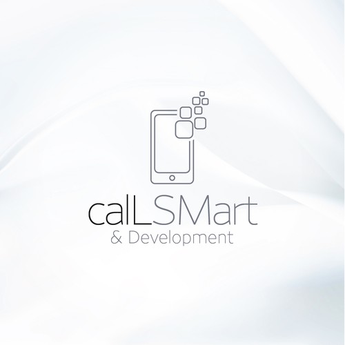Cell phone logo with the title 'calLSMart logotype proposal'